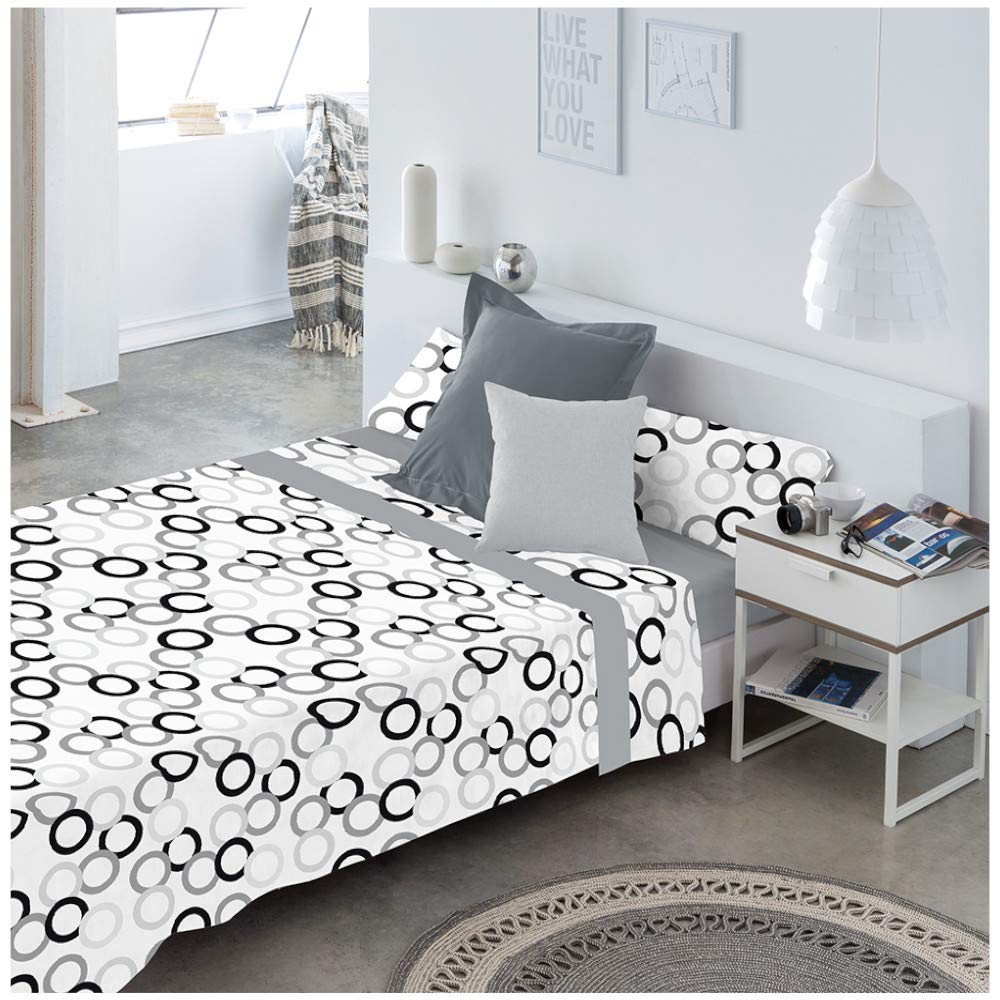 COTTON ARTean JC POPY Cama 200 X 200 grau, Cama 200 X 200 Grau