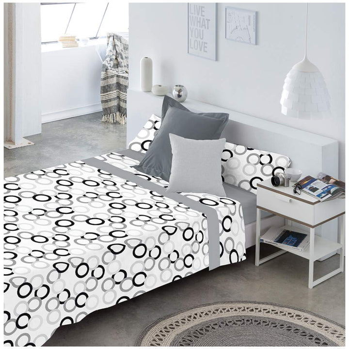 COTTON ARTean JC POPY Cama 200 X 200 grau, Cama 200 X 200 Grau