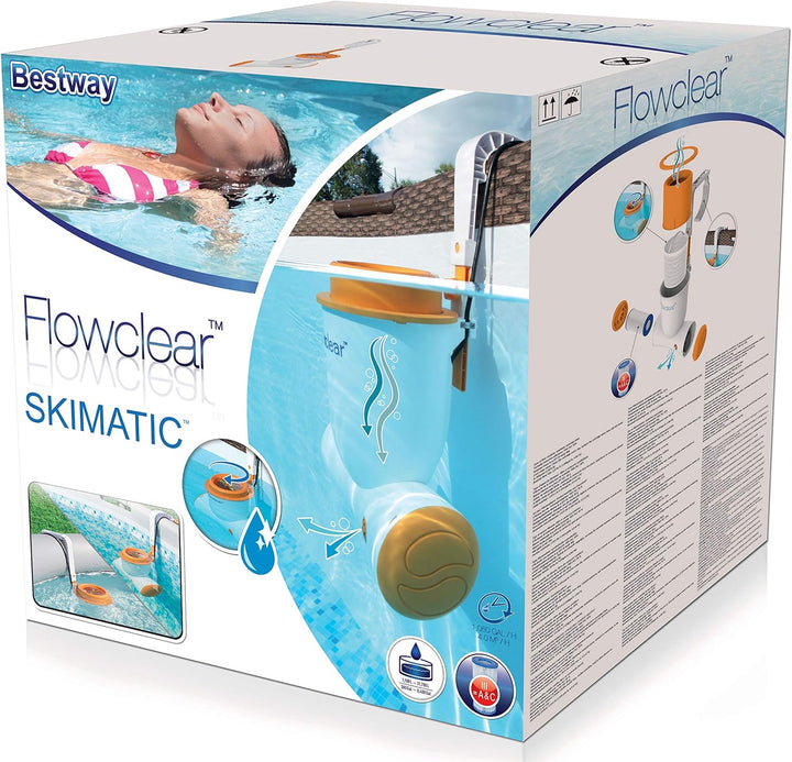Bestway Flowclear™ Skimatic™ 2-in-1 Einhängeskimmer/Filterpumpen-Kombination 3.974 l/h