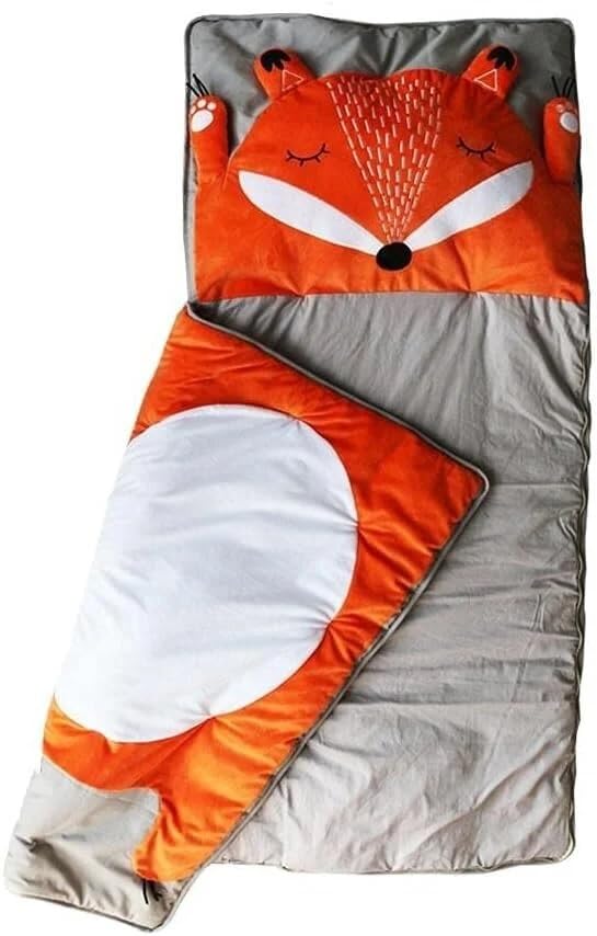 Kinderschlafsack Fuchs | Schlafsack für Kinder | Mumienschlafsack Leicht &amp; Kompakt | 165x75cm