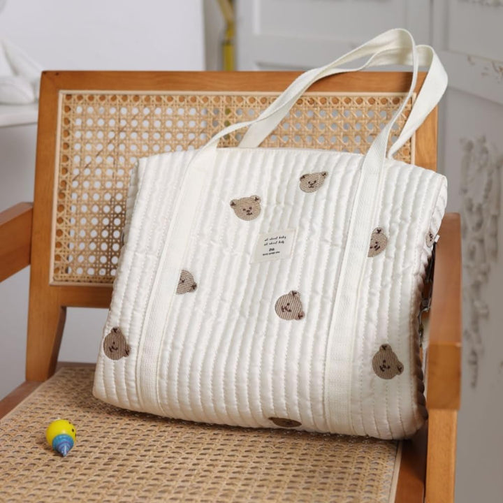 Bestickte Baby Wickeltasche, Universelle tragbare Wickeltaschen für Babys Neugeborene, Elegante Wick