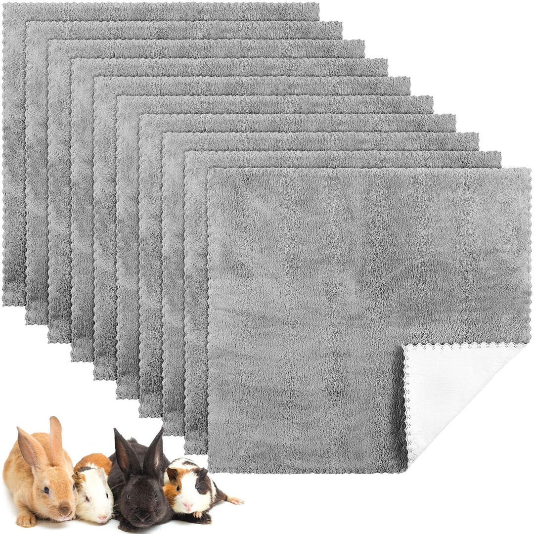 Panelee 10 Stück Waschbare Haustier Decken für Hunde Meerschweinchen Hase Katze Wasserdichtes Kleint