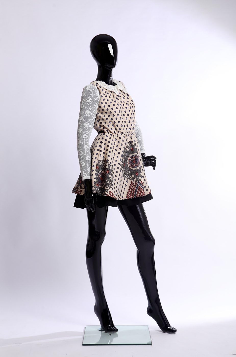 Euroton K4698-H schöne schwarz lackierte Schaufensterpuppe Glanz