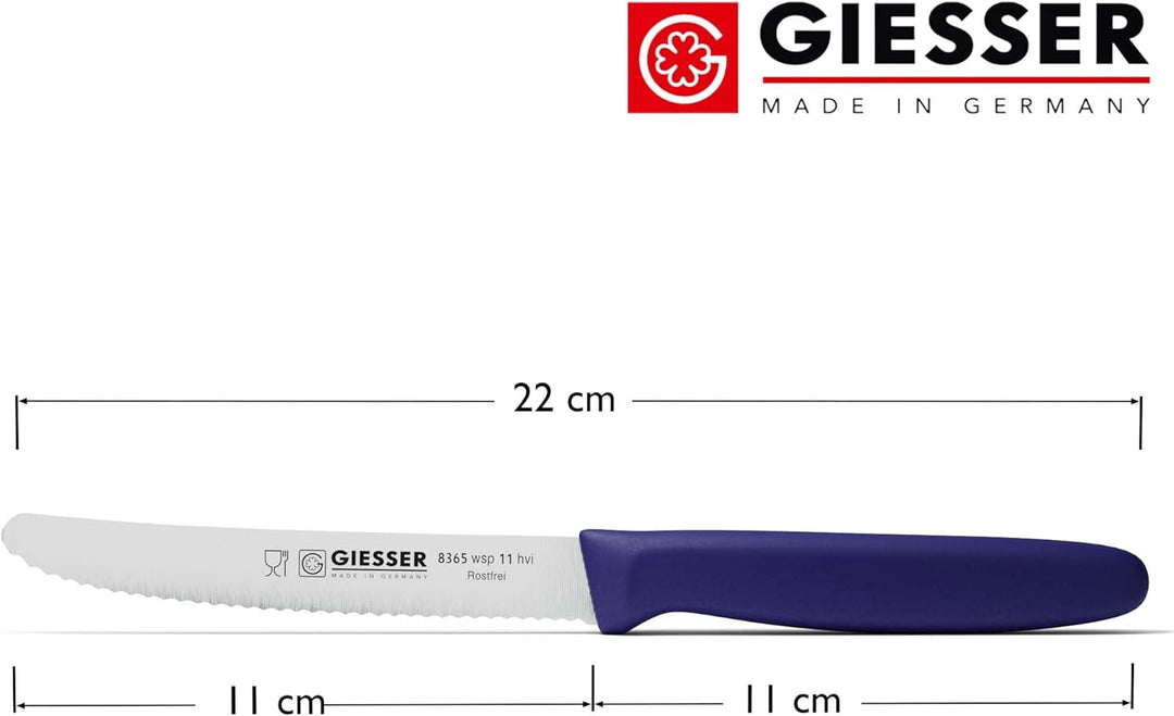 Giesser seit 1776 - Made in Germany - Tomatenmesser 6er Set Halal, lila, nachhaltiger griff, rutschf