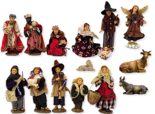 Krippe alpenländisch, 15-tlg. Set, für 11cm Figuren