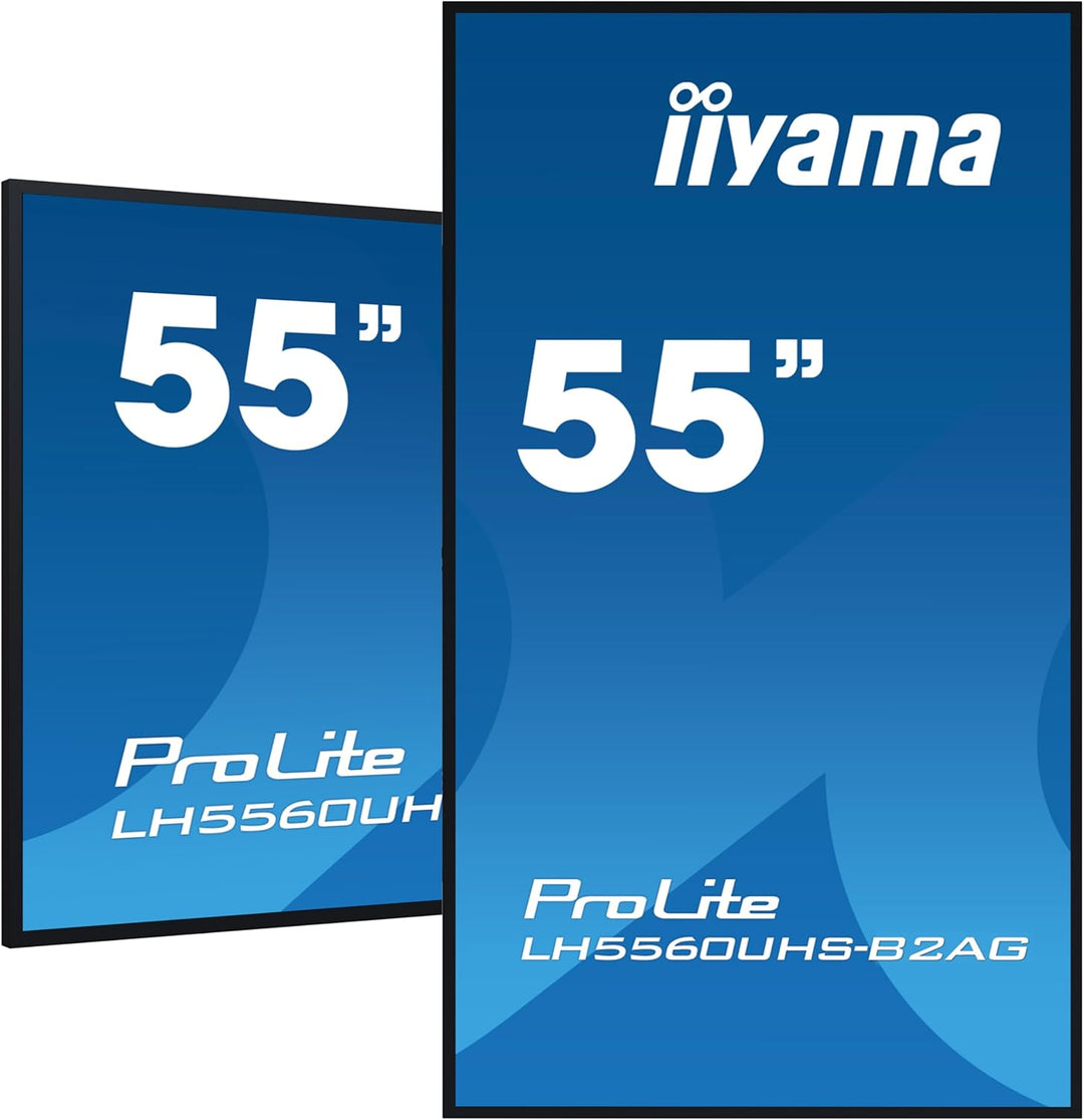 iiyama Prolite LH5560UHS-B2AG 139cm 54.6" Digital Signage Display VA LED Panel 4K UHD HDMI Audio-Out