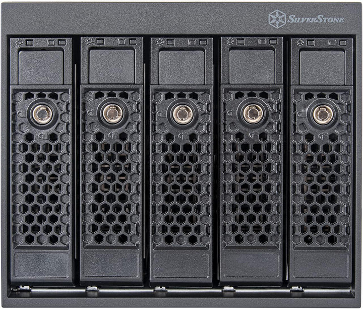 Silverstone SST-FS305-E - Hot-Swapping-Adapterkäfig SAS-12G/SATA-6-Gbit/s, DREI-5,25-Zoll-Einschübe-
