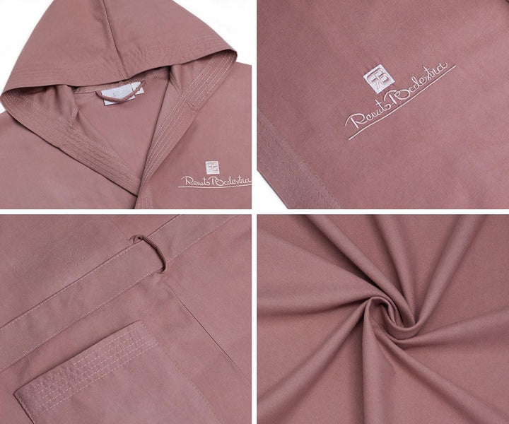 Renato Balestra Bademantel Mikrofaser Unisex mit Kapuze, Beige
