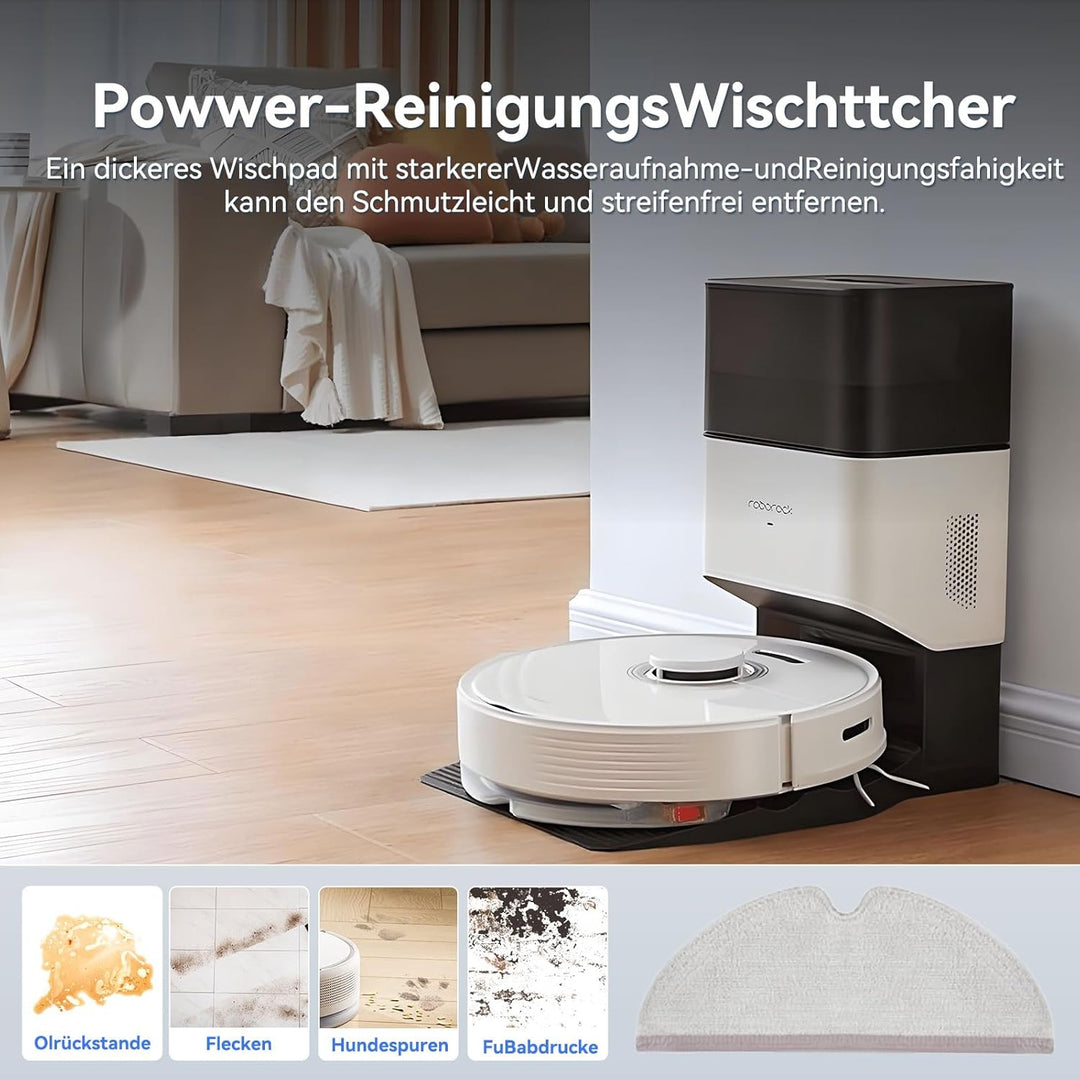 Zubehör kompatibel mit Roborock Q7, Q7+, Q7 Max, Q7 Max+ – Saugroboter Ersatzteile: 2 Hauptbürsten,