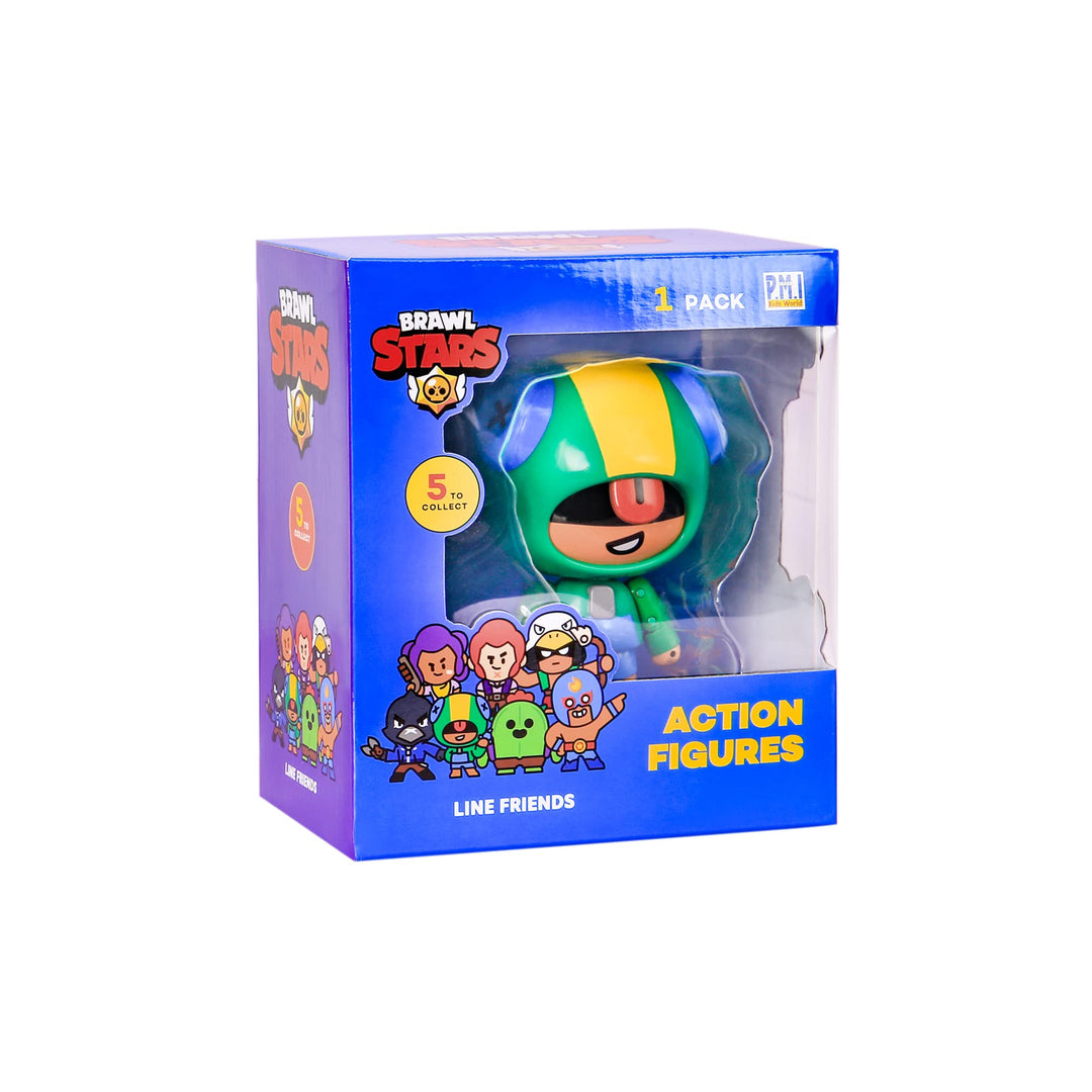 Brawl Stars Leon Actionfigur | 11,4 cm grosse Sammlerstücke Spielzeugfigur | P.M.I. Ofically License