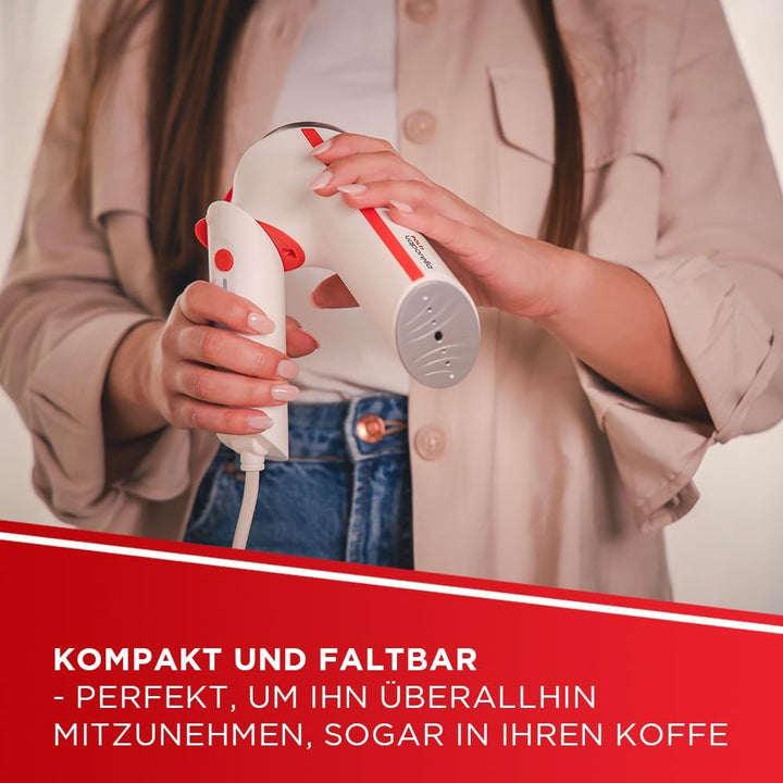 Polti Vaporella Vertical Styler GSM50, Tragbarer Dampfglätter mit Klappgriff, 30 Sek. Aufheizzeit, F