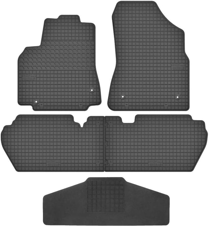 Fussmatten Vorne und Hinten 4er Set für Peugeot Partner/Tepee 2008-2018 Gummi Gummimatten Vorne, Hin