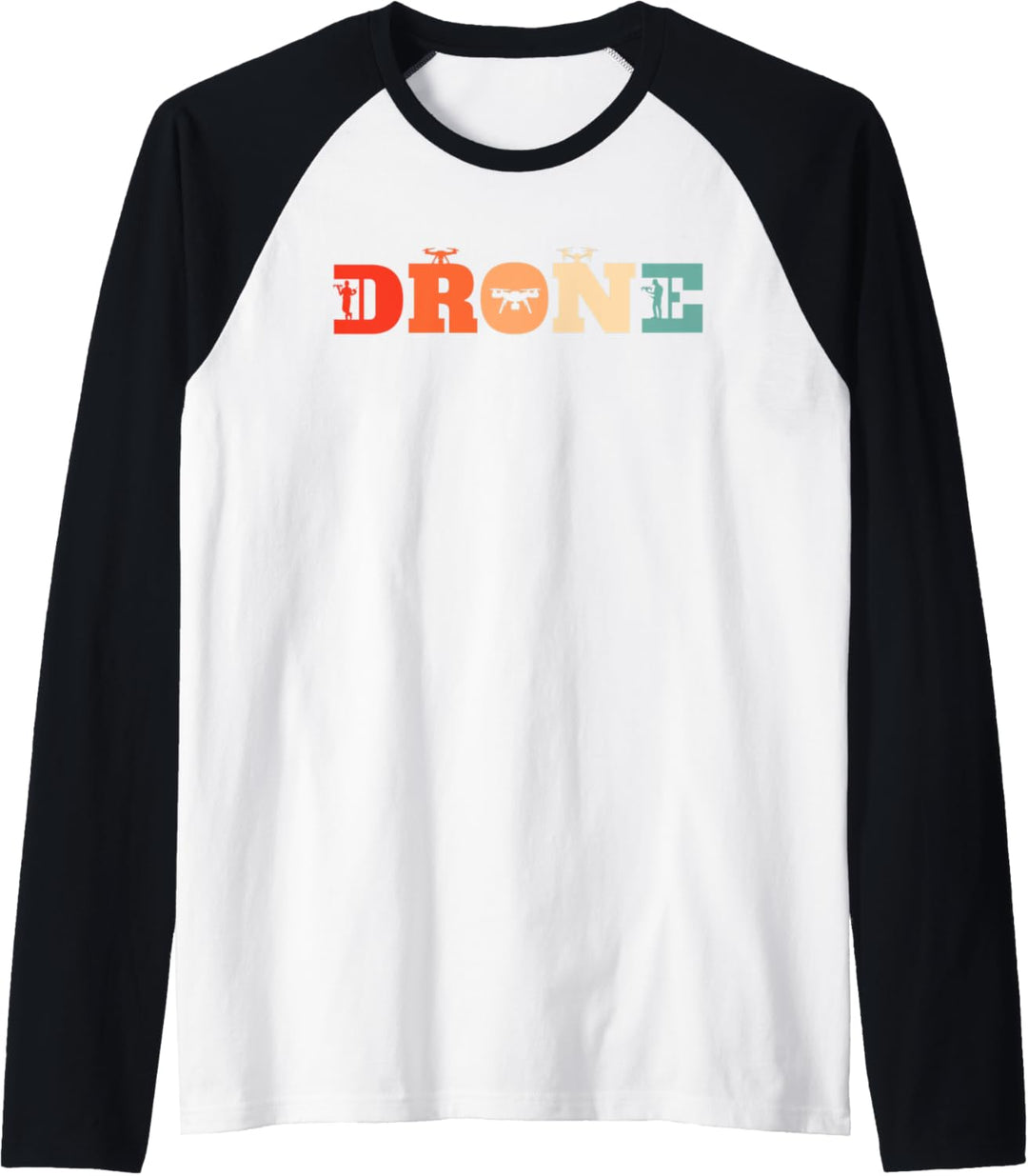 Retro Drone Dronenpilot FPV - Drohne Vintage Quadrocopter Raglan