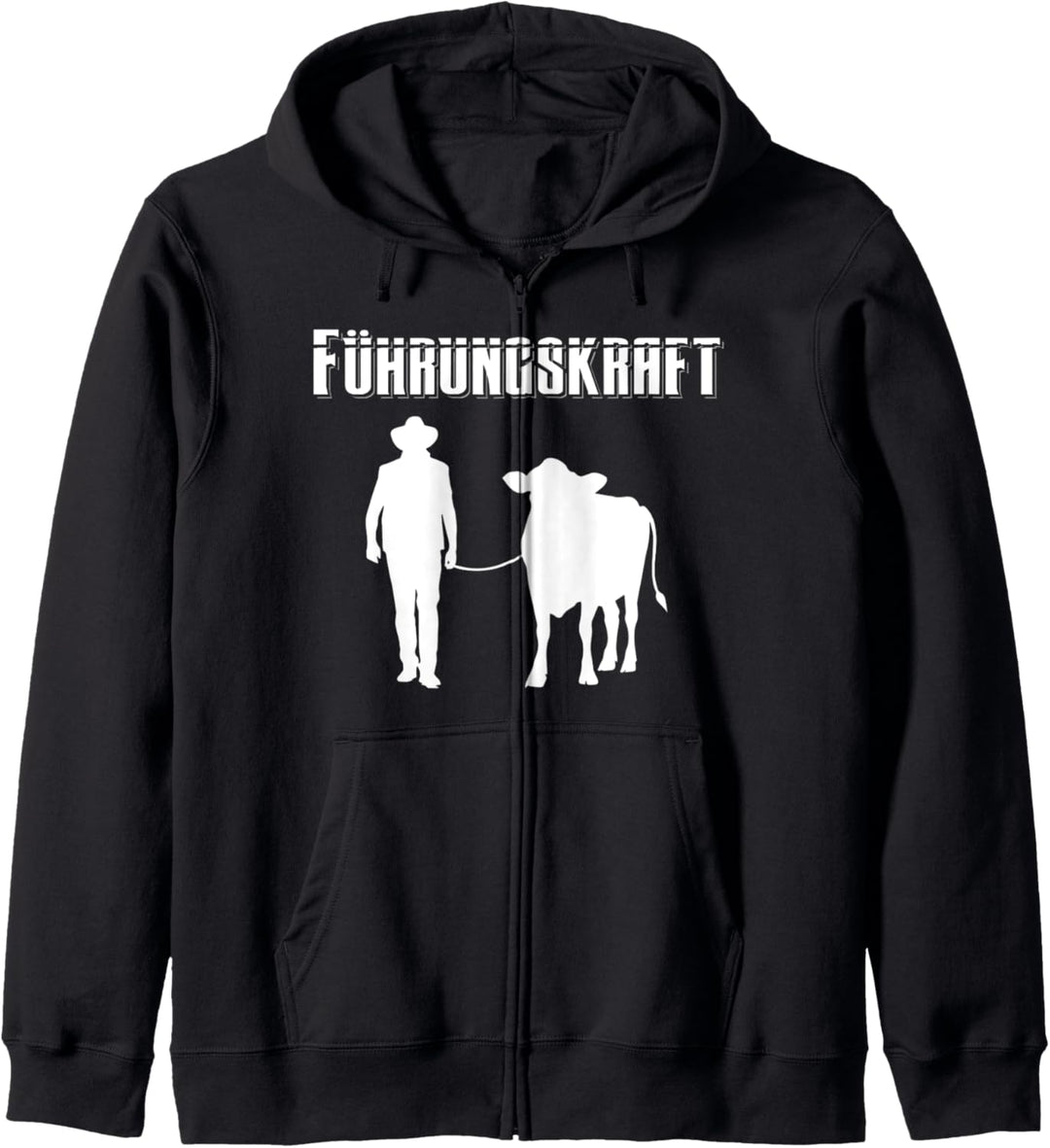 Rinder Landwirt Kuh Agrar Tiere Spruch Bauer Führungskraft Kapuzenjacke