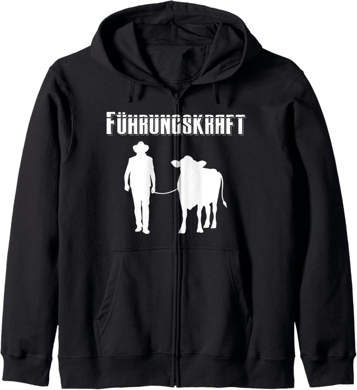 Rinder Landwirt Kuh Agrar Tiere Spruch Bauer Führungskraft Kapuzenjacke