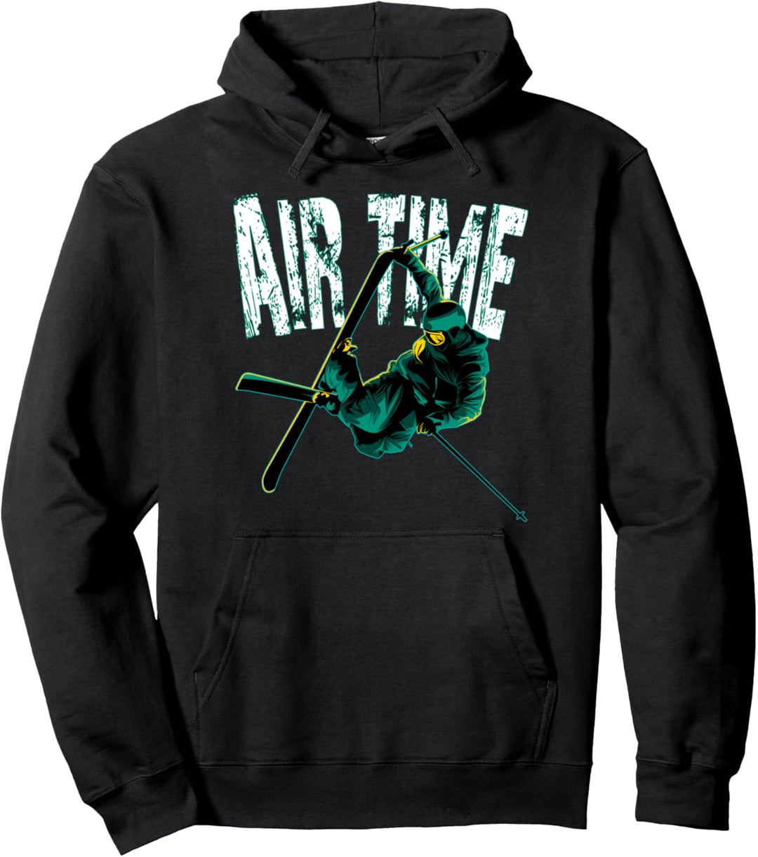 Slopestyle Air Time - Cool Freestyle Ski Pullover Hoodie