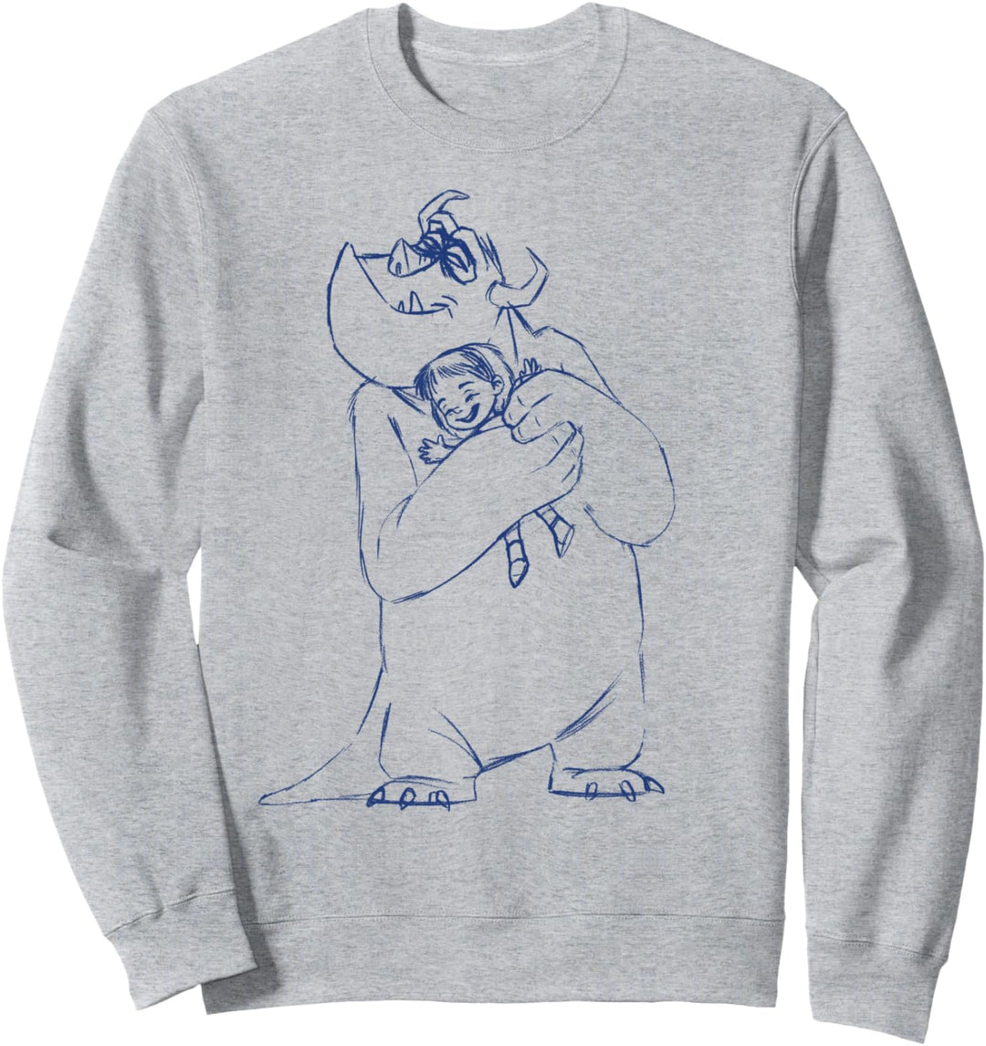 Disney Pixar Monsters Inc. Sully And Boo Hugging Sketch Sweatshirt