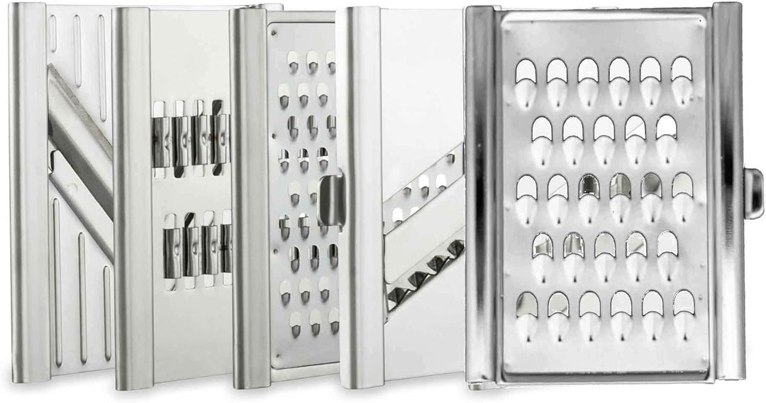 4-fach Gigant Hobel mit Multi-Box 5 Einsätze Silber
