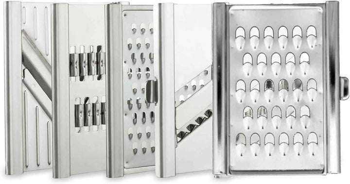 4-fach Gigant Hobel mit Multi-Box 5 Einsätze Silber