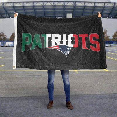 New England Patriots Mexiko mexikanische Farben Flagge für den Innen- und Aussenbereich, 90 x 150 cm