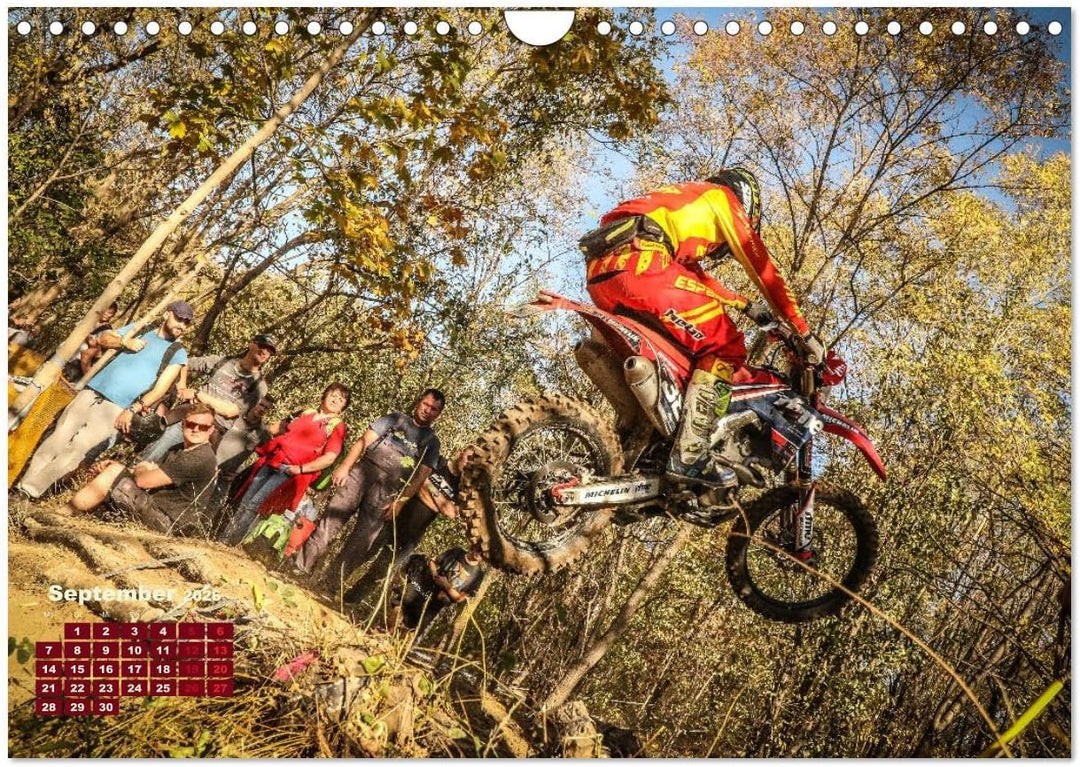 Enduro Mit Speed durch`s Gelände (Wandkalender 2026 DIN A4 quer), CALVENDO Monatskalender: Spannende