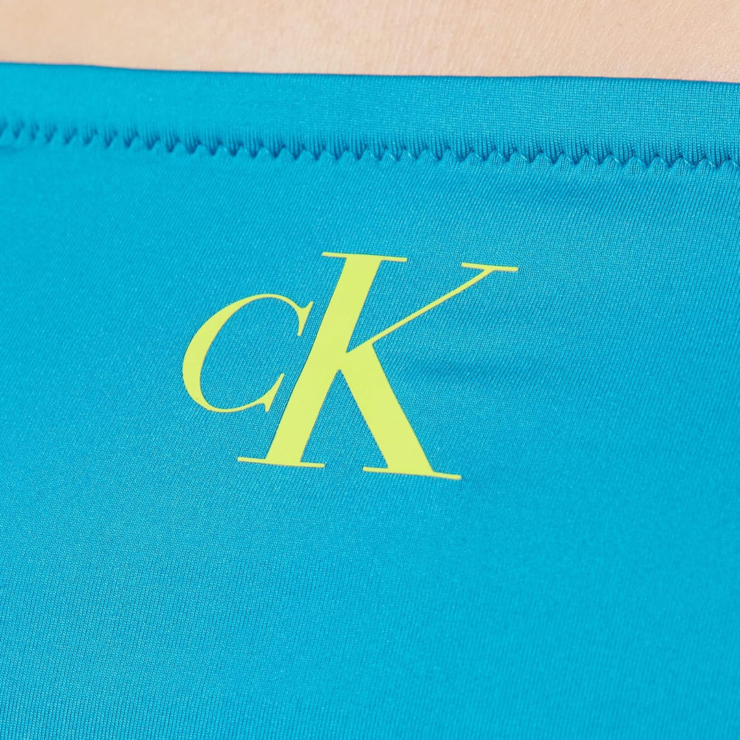 Calvin Klein Damen Bandeau M Blau (Clear Turquoise), M Blau (Clear Turquoise)