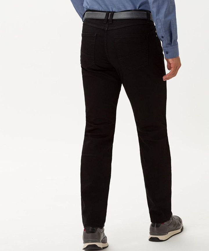 EUREX by BRAX Herren Regular Fit Jeans Hose Style Luke Stretch Baumwolle 38W / 34L Schwarz, 38W / 34