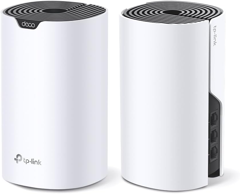 TP-Link Deco S1900 Mesh WLAN Set (2er Pack), AC1900 Dual Band Router &amp; Repeater, 3X Gigabit Ports fü