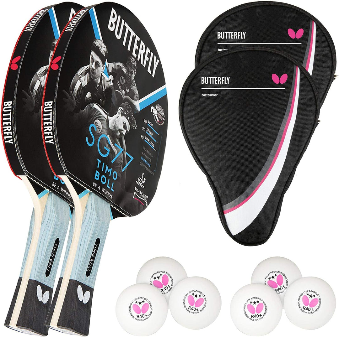 Butterfly® Timo Boll SG77 Tischtennisschläger | Tischtennis Racket Bat Hobby & Training | routiniert