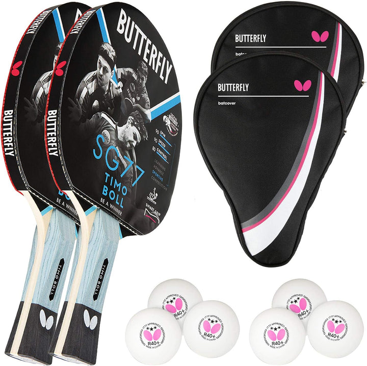 Butterfly® Timo Boll SG77 Tischtennisschläger | Tischtennis Racket Bat Hobby & Training | routiniert
