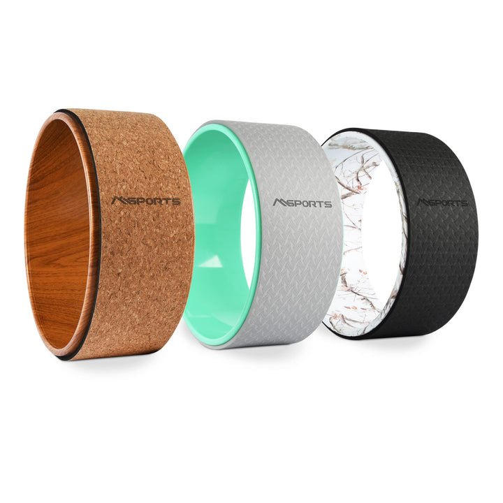 MSPORTS Yoga Wheel - Premium - Hilfsmittel bei Yoga-Übungen | Yoga Rad Mint, Mint