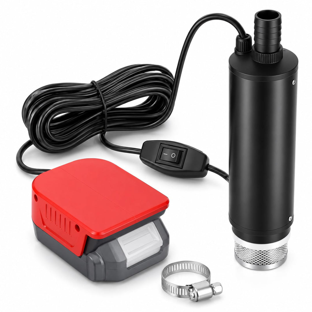 Wasserpumpe für Einhell 18V Akku, Tauchpumpe 30L/Min mit 4.14m-Kabel, Pool | Schmutzwasserpumpe, Sau