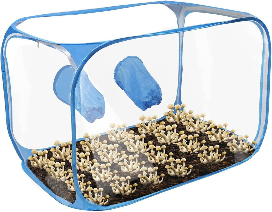 Pilz-Anzuchtbox Aufklappbares faltbares belüftetes Anbauhaus | 76 x 43 x 44,5 cm Pilzbox Geeignet Fü