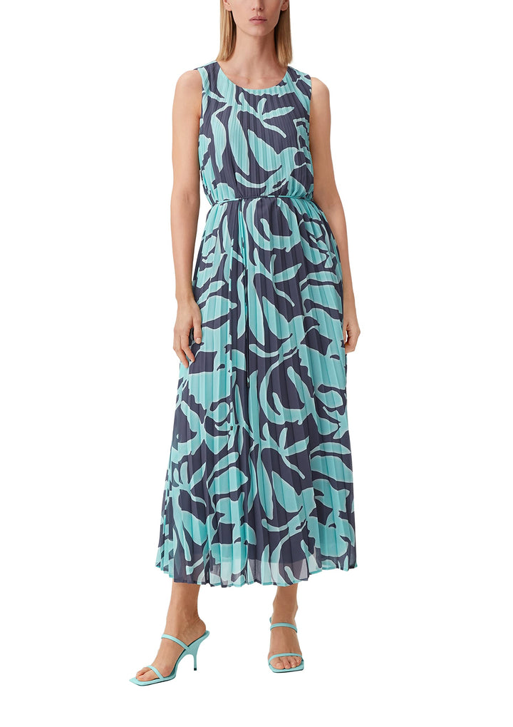 Comma Chiffonkleid mit Plisseefalten 36 58c0, 36 58c0