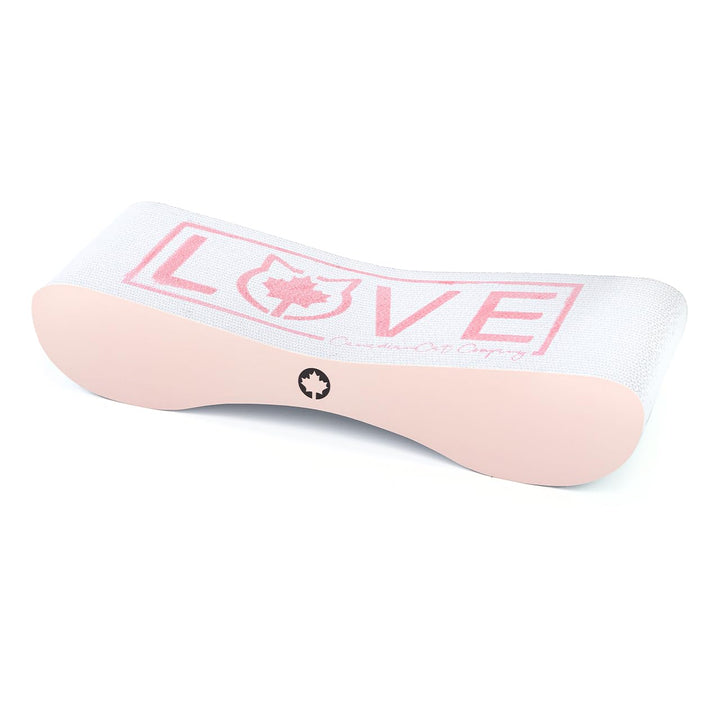 CanadianCat Company | Kratzbrett für Katzen - Satellite 2.0 - rosa - Love Kratzpappe, Kratzwelle, Kr
