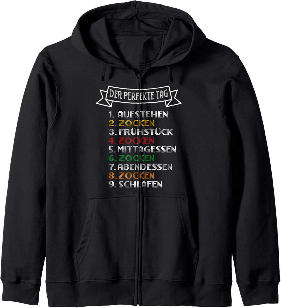 Gamer Gaming Zocker Der perfekte Tag Kapuzenjacke
