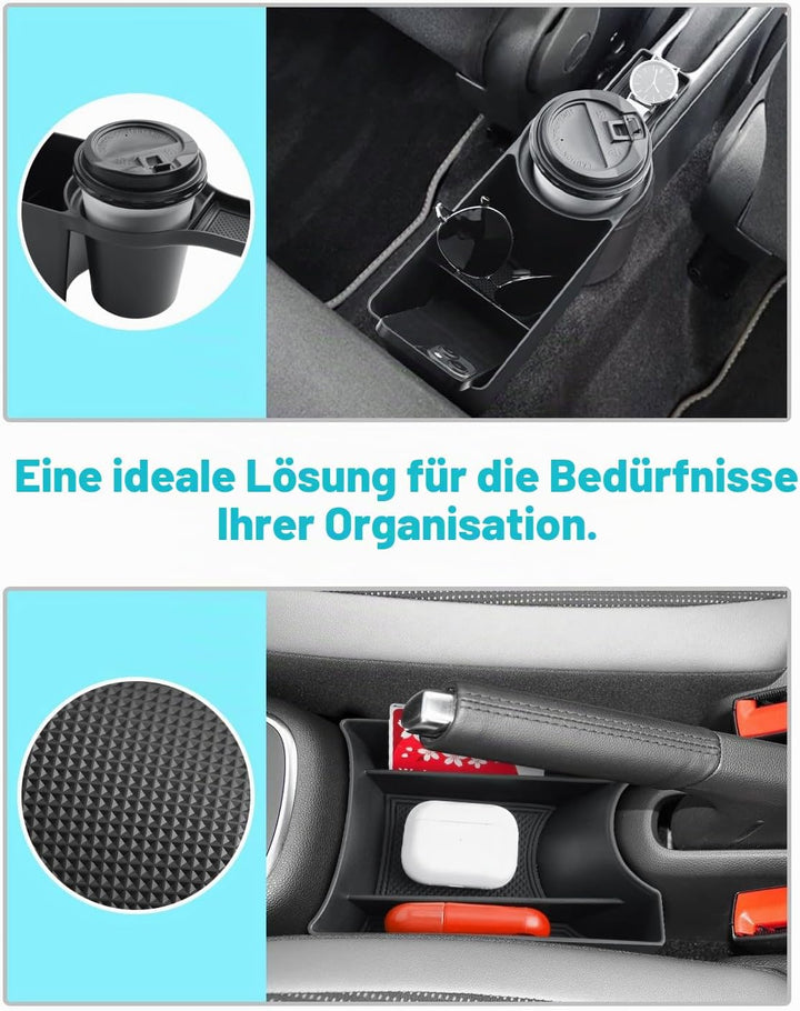 CDEFG Kompatibel mit VW UP GTI/Seat MII/Citigo 2013-2023 Mittelkonsole Organizer Aufbewahrungsbox Au