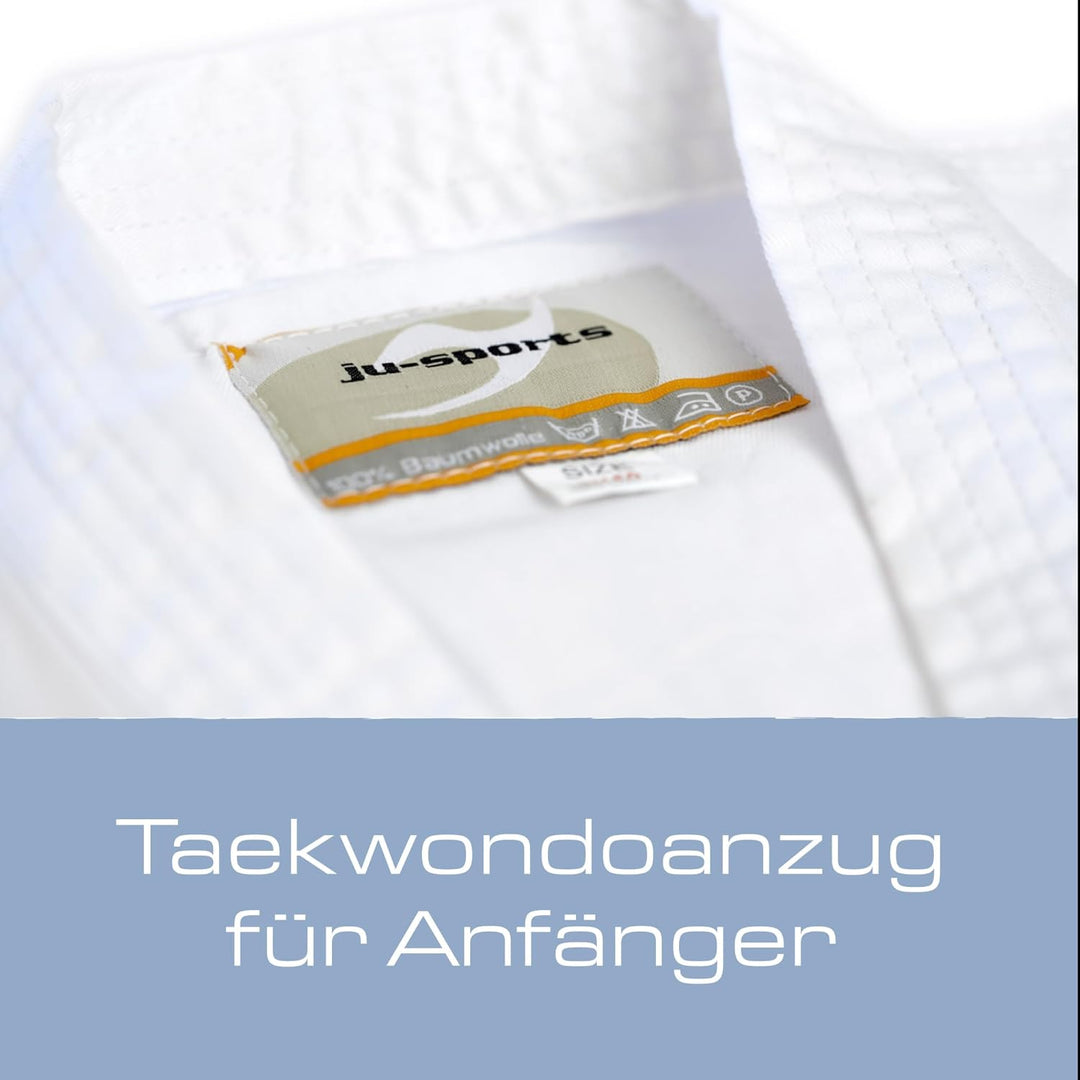 Ju-Sports Herren Taekwondoanzug To Start Anzug 190 cm Weiss, 190 cm Weiss