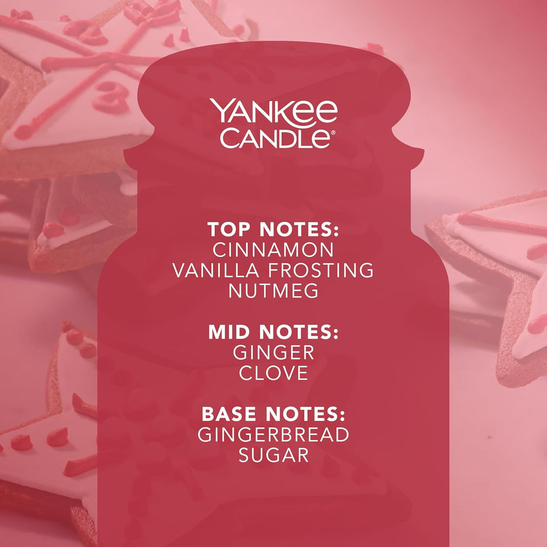Yankee Candle Duftkerze im Glas (gross) | Frosty Gingerbread | Brenndauer bis zu 150 Stunden, Frosty