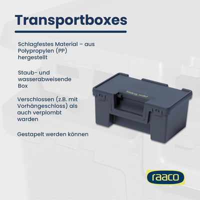 raaco 136761 Werkzeugkasten"Solid 2", Blau