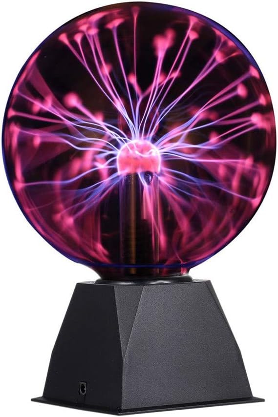 DELIPOP 6 Zoll Magische Plasmakugel, Globe Sphere Light Berührungs- und Schallempfindliche Plasma Ba