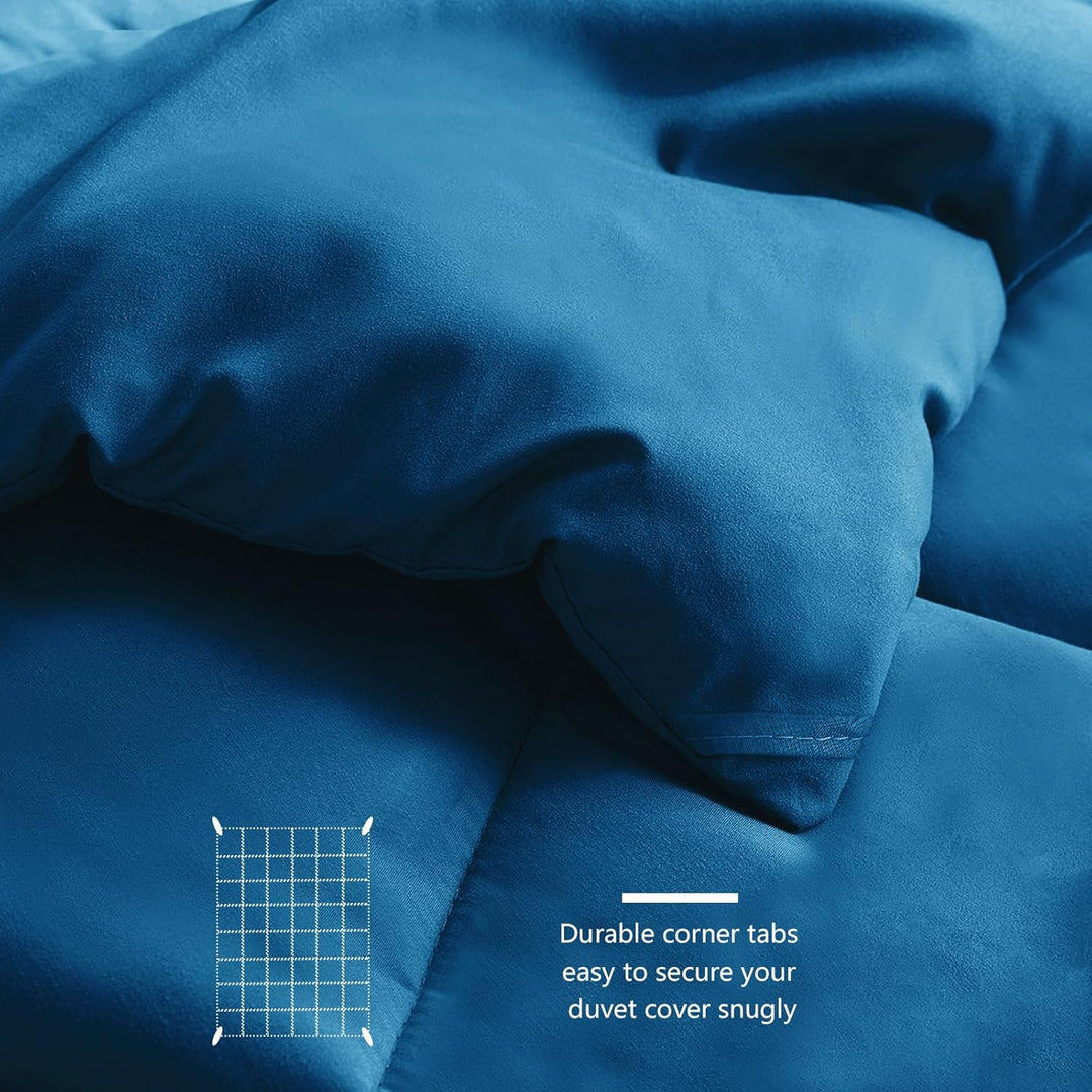 WAVVE Bettdecke 200x200 cm Ganzjahresdecke 4 Jahreszeiten, Steppdecke 300gsm Mikrofaser 200x200cm, S