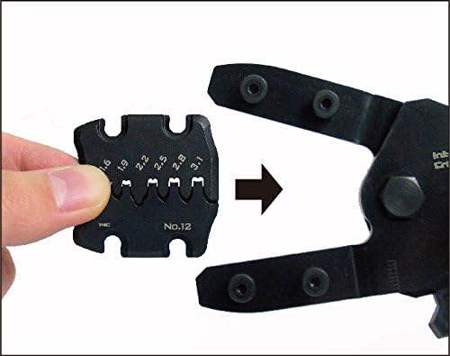 Precision Universal-Crimpzange mit austauschbaren Schneideisen (Grösse M) Handliches Crimpwerkzeug H