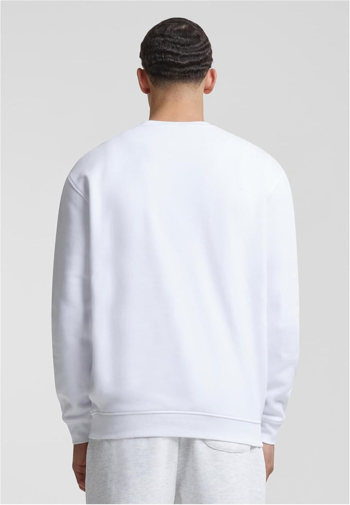 Urban Classics Herren Crewneck Sweatshirt S Weiss, S Wei&#xDF;