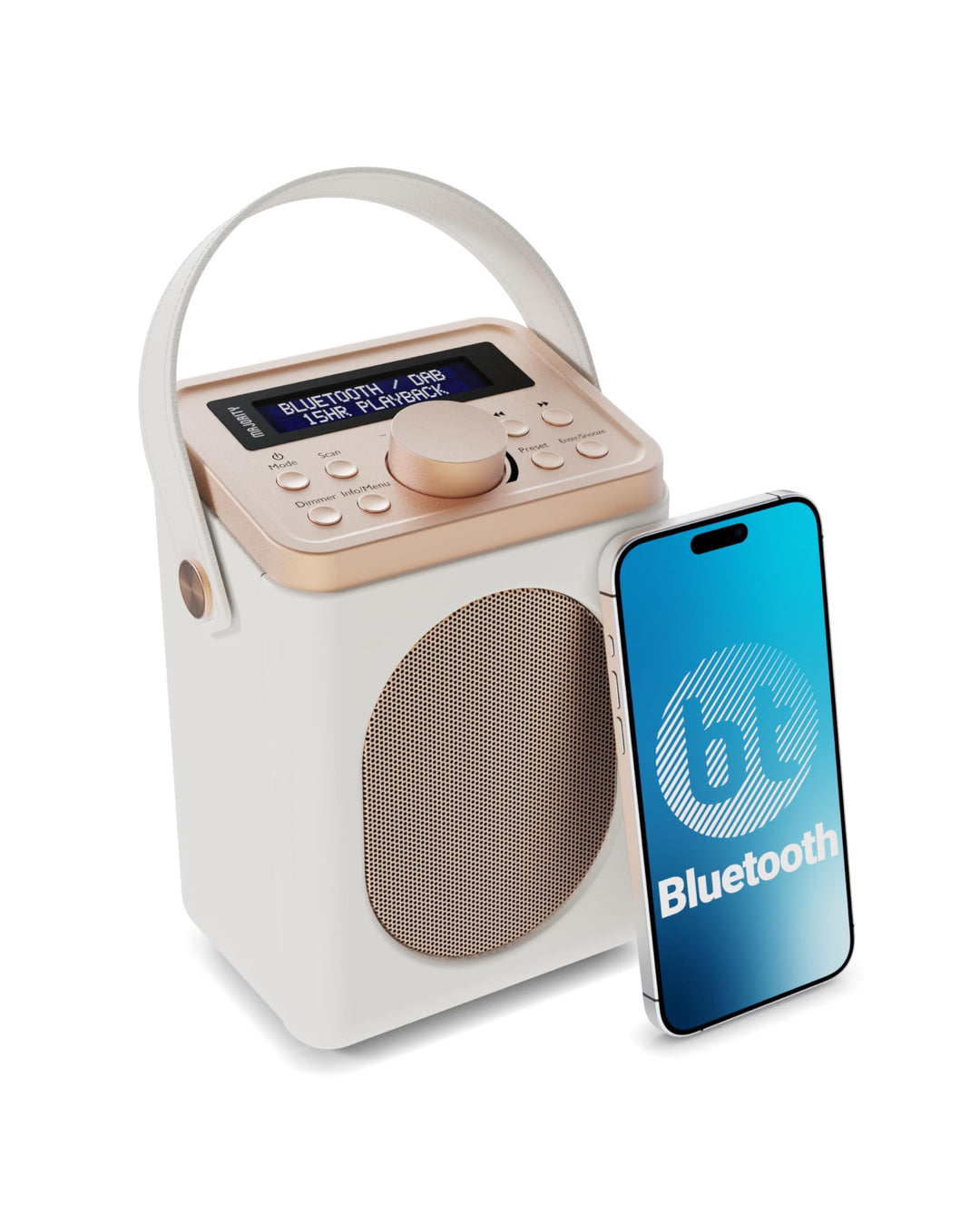 MAJORITY Little Shelford DAB Plus Radio | Küchenradio UKW mit Bluetooth | Radio Batteriebetrieben mi