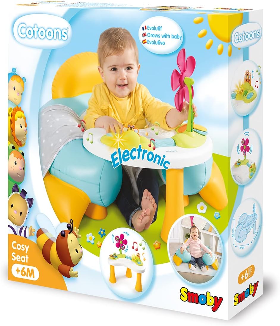 Smoby Cotoons Baby Sitz mit Activity-Tisch