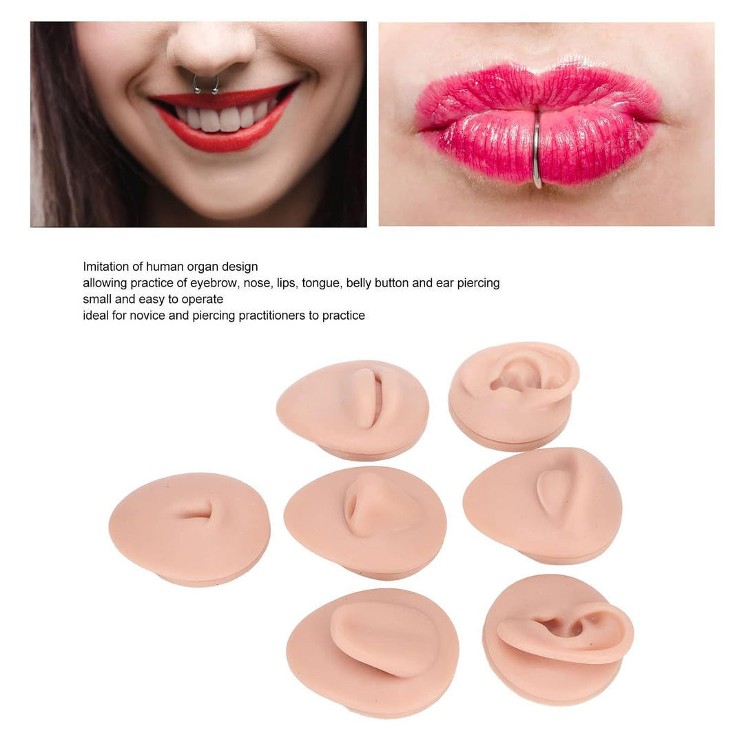 Weiches Silikon, Flexibles Modell, Körperteil-Display-Set, Body-Piercing-Übungsmodell, Simulation, O