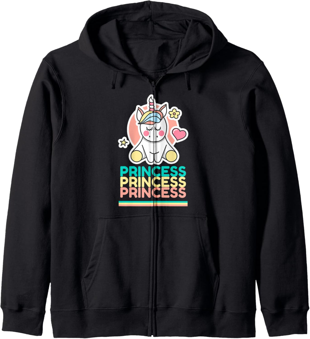 Mutter Tochter Partnerlook Einhorn Princess Partner Outfit Kapuzenjacke