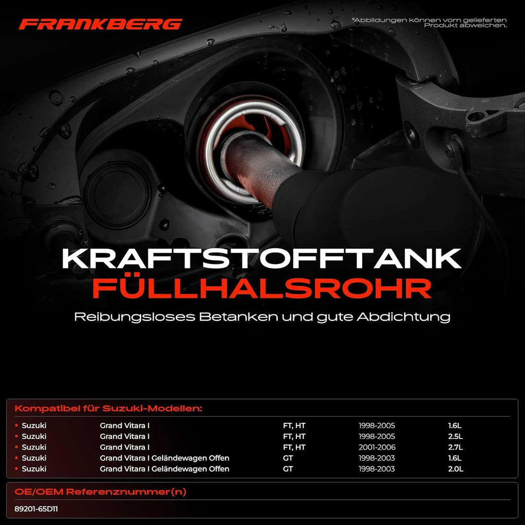 Kraftstoffeinfüllrohr Einfüllstutzen Benzin für Grand Vitara I FT HT GT 1.6L 2.0L 2.5L 2.7L 1998-200