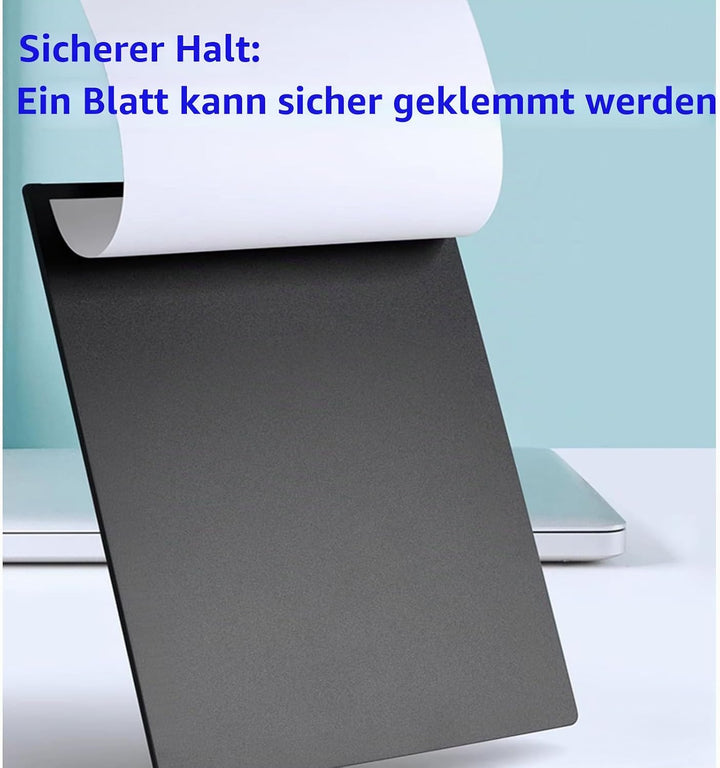 Klemmbrett A4, 6er Klemmbretter mit Gummierter Metalklemme, Zwischenablage Schreibblock für Büro, St